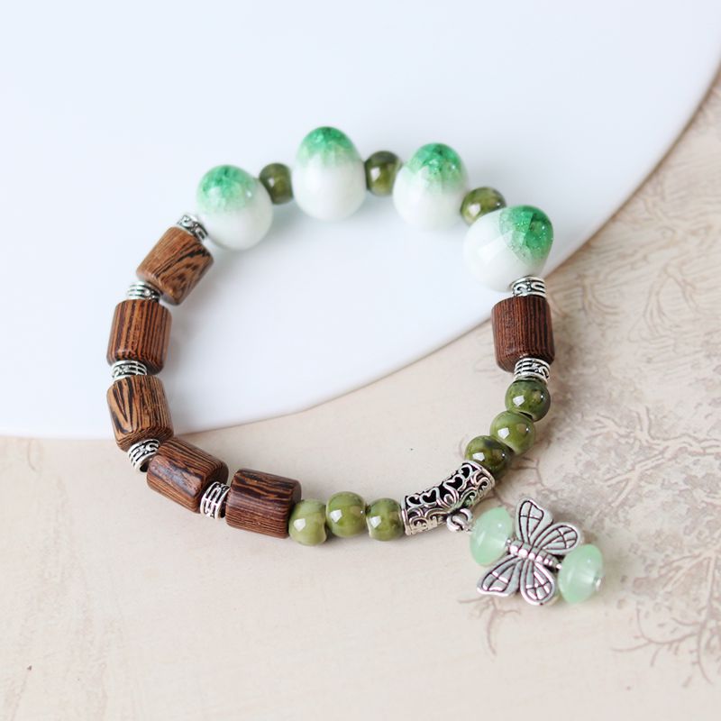 Cerámica al por mayor apilada con brazalete de longevidad de múltiples capas