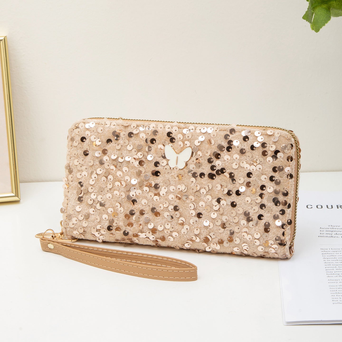 Wholesale Sequined Hand-held Coin Purse Phone Bag Coin Bag