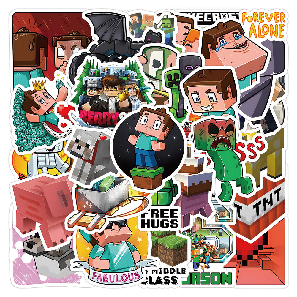 Wholesale 52 Cute Cartoon My World Waterproof Vinyl Stickers OLY Exclusive