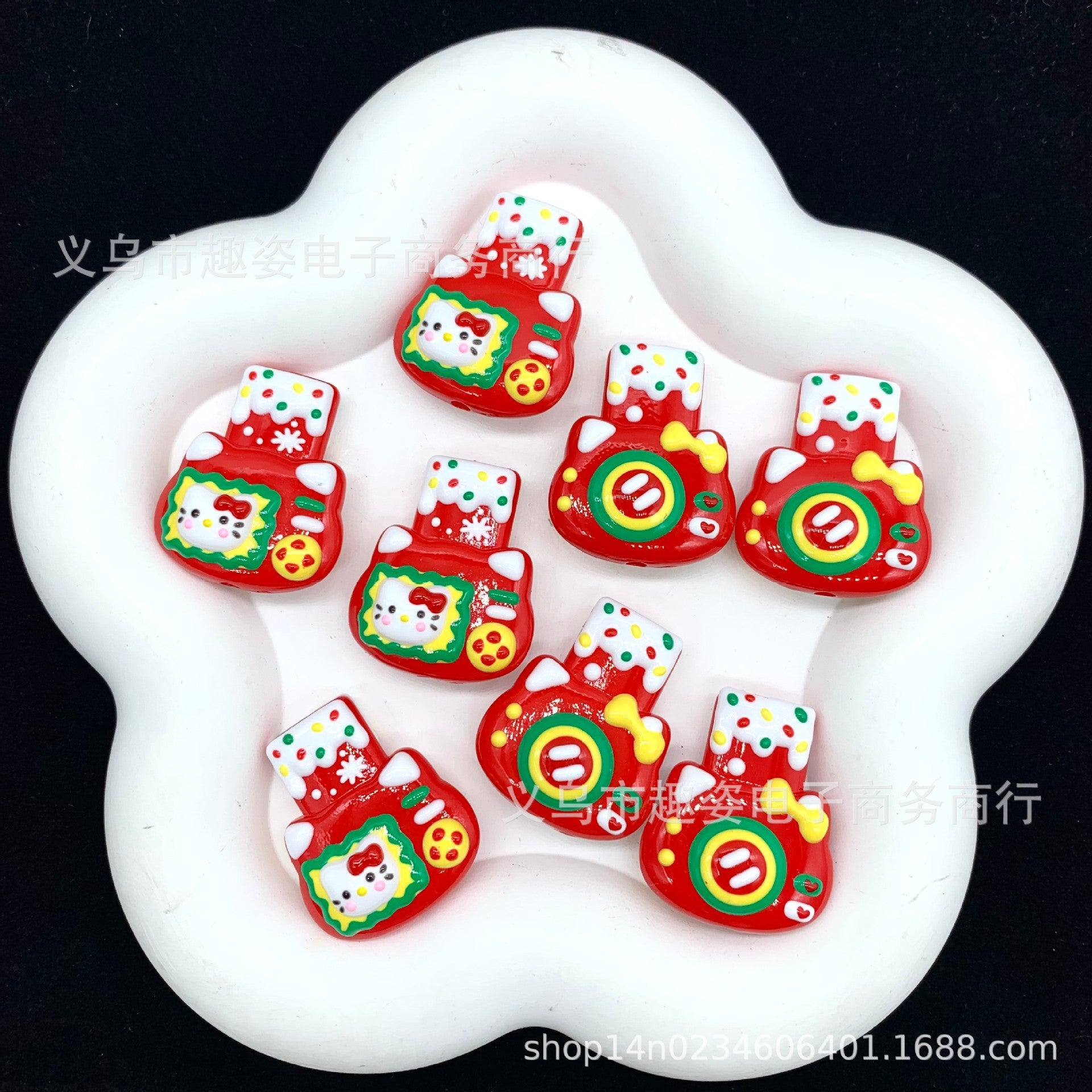 Wholesale 10pcs Color Polaroid cartoon Acrylic Beads