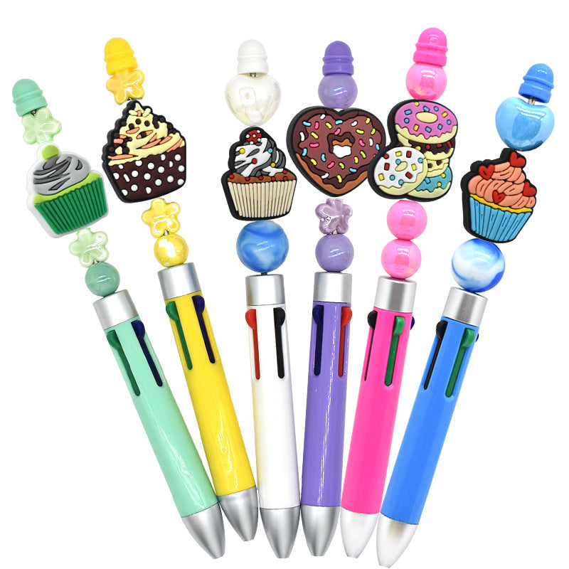 Wholesale Random 100pcs Product Donut Series Creative  Focal Beads