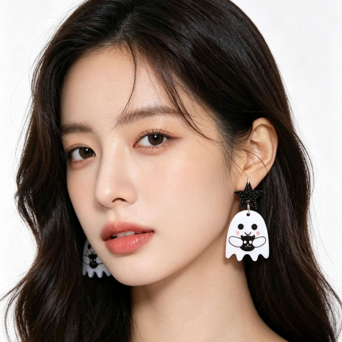 Wholesale  Ghost Pumpkin Acrylic Earrings Fashion Accessory Gift For Boutique Resale