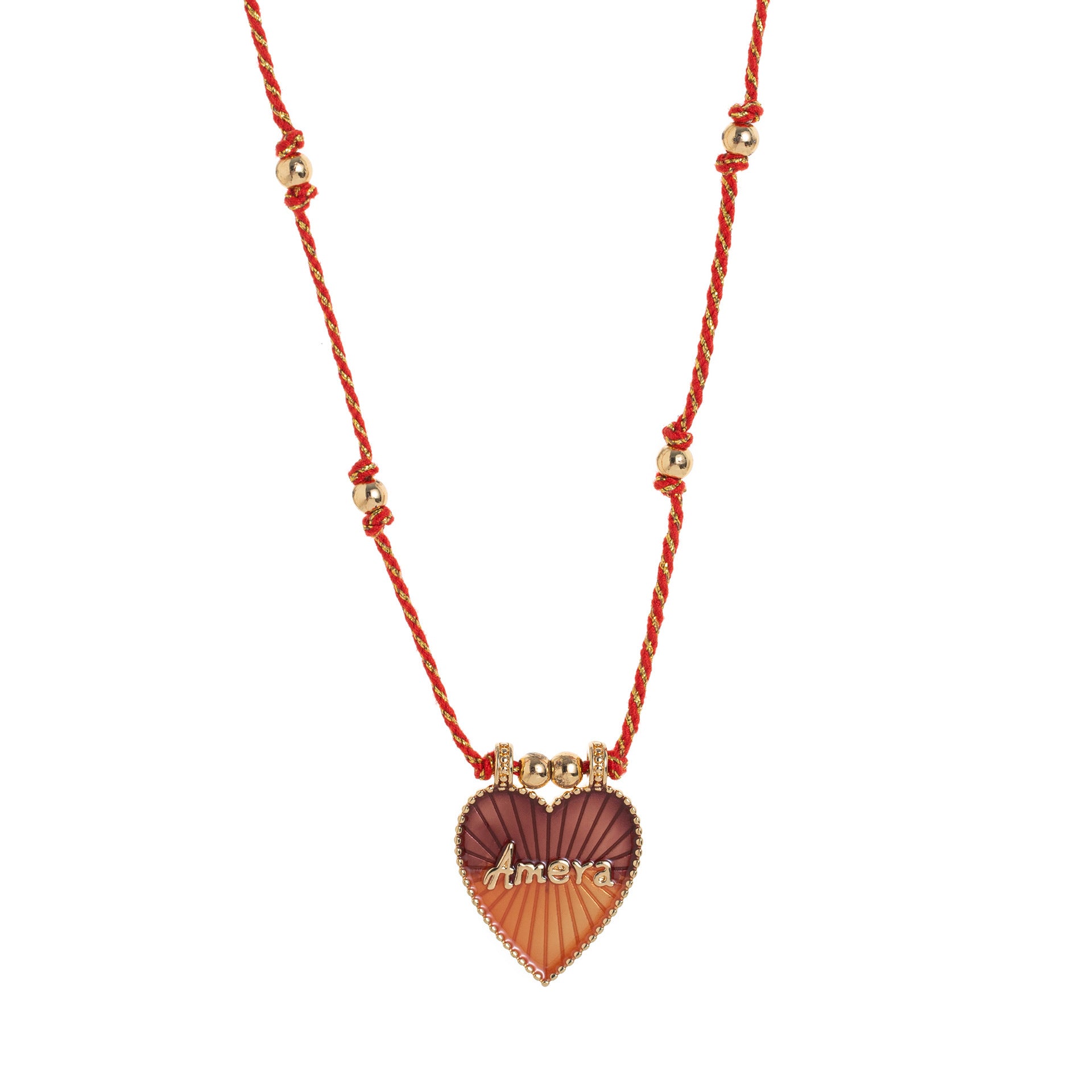 Wholesale Love Tarot Pendant Necklace Lucky Bead Chain Gold-plated Color Preservation