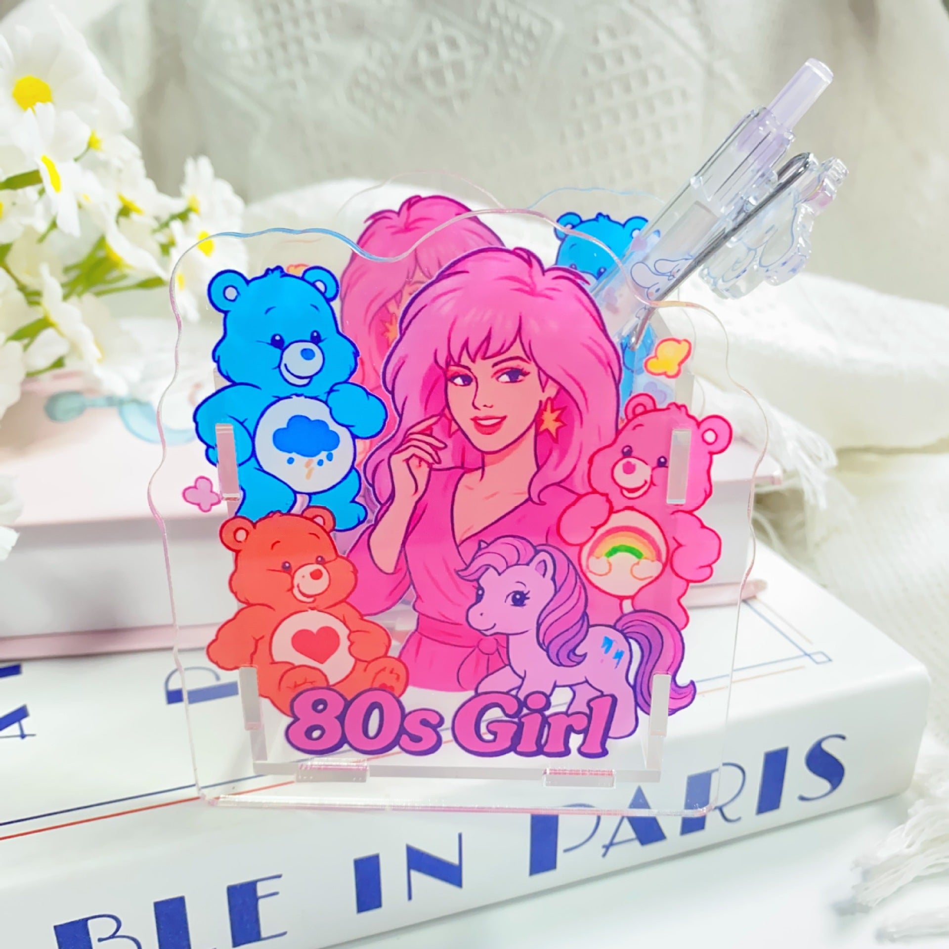Wholesale  Creative Cute Cartoon Acrylic Pen Holder  OLY Exclusive
