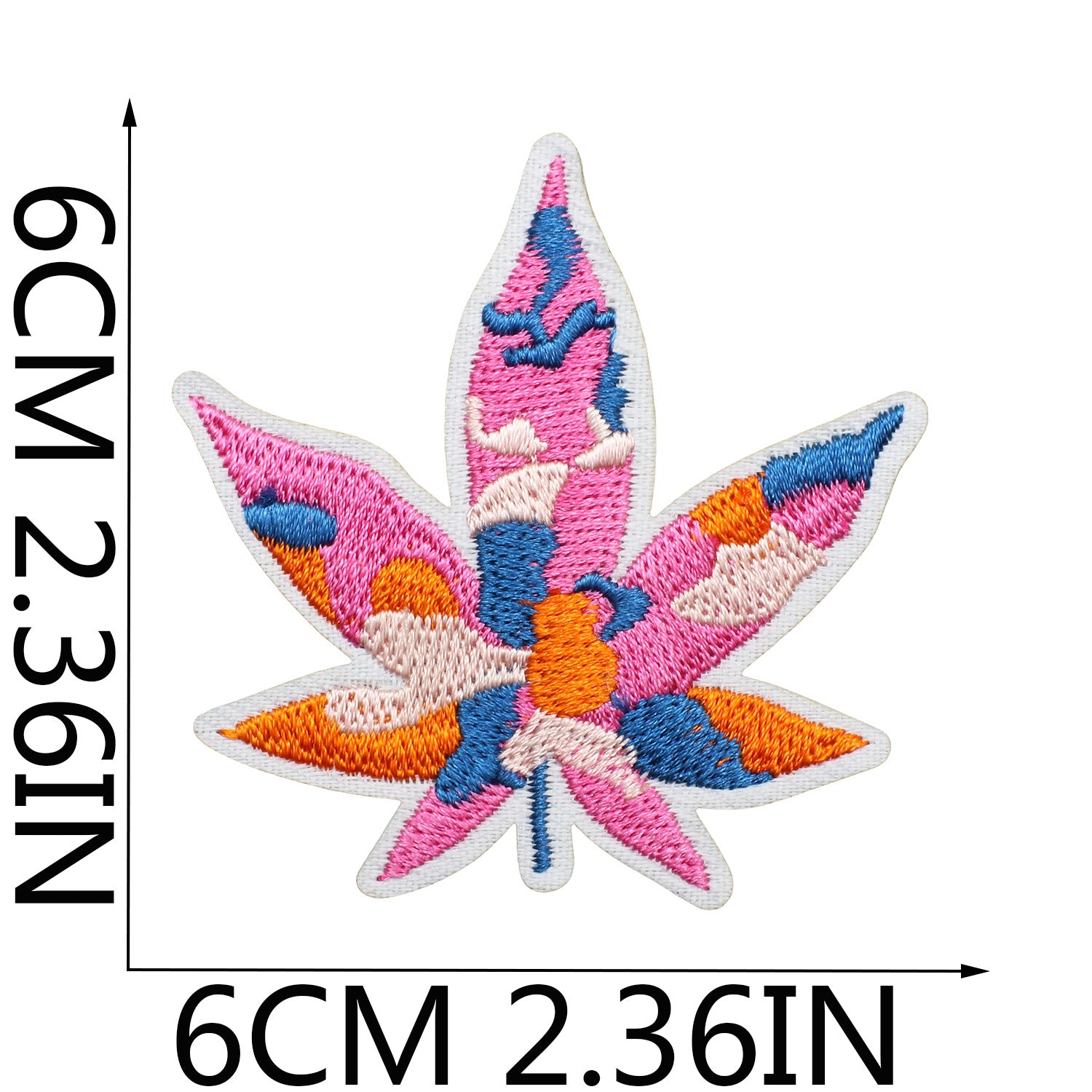 Wholesale Stylish Embroidered Maple Leaf Patch For Teen Girls Clothing Decorative Accent DIY Craft Supply
