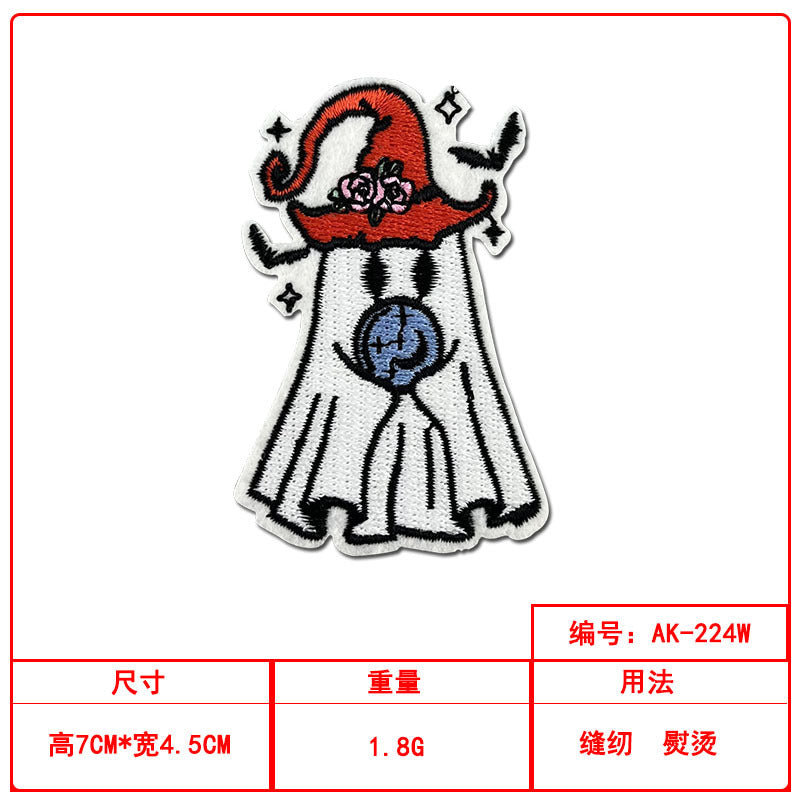 Wholesale Ghost Witch Embroidered Patch