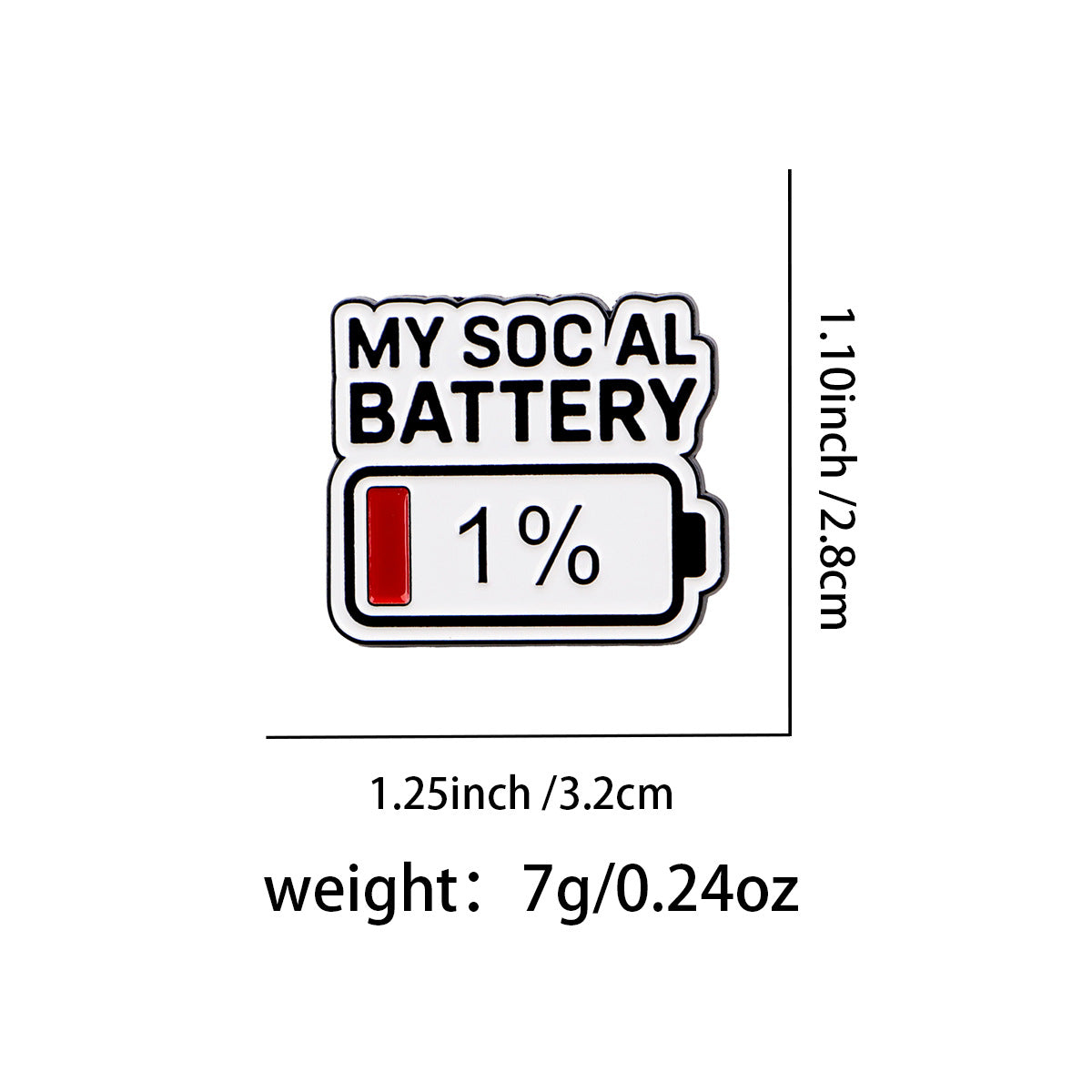 Wholesale Patience Only 1%  Quote Brooch Accessory