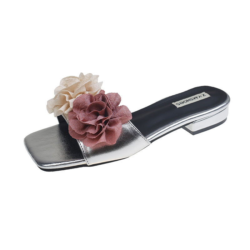 Wholesale Flower Outdoor Fashionable All-match Slippers