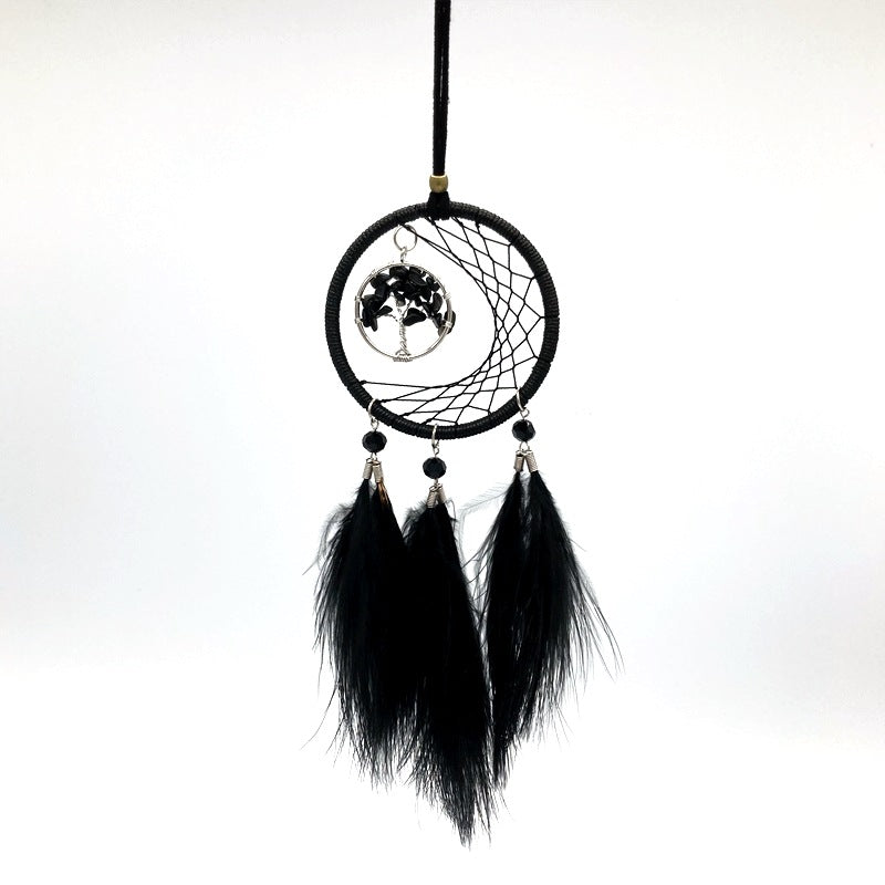 Wholesale Dreamcatcher Feather Glass Beads Car Accessories
