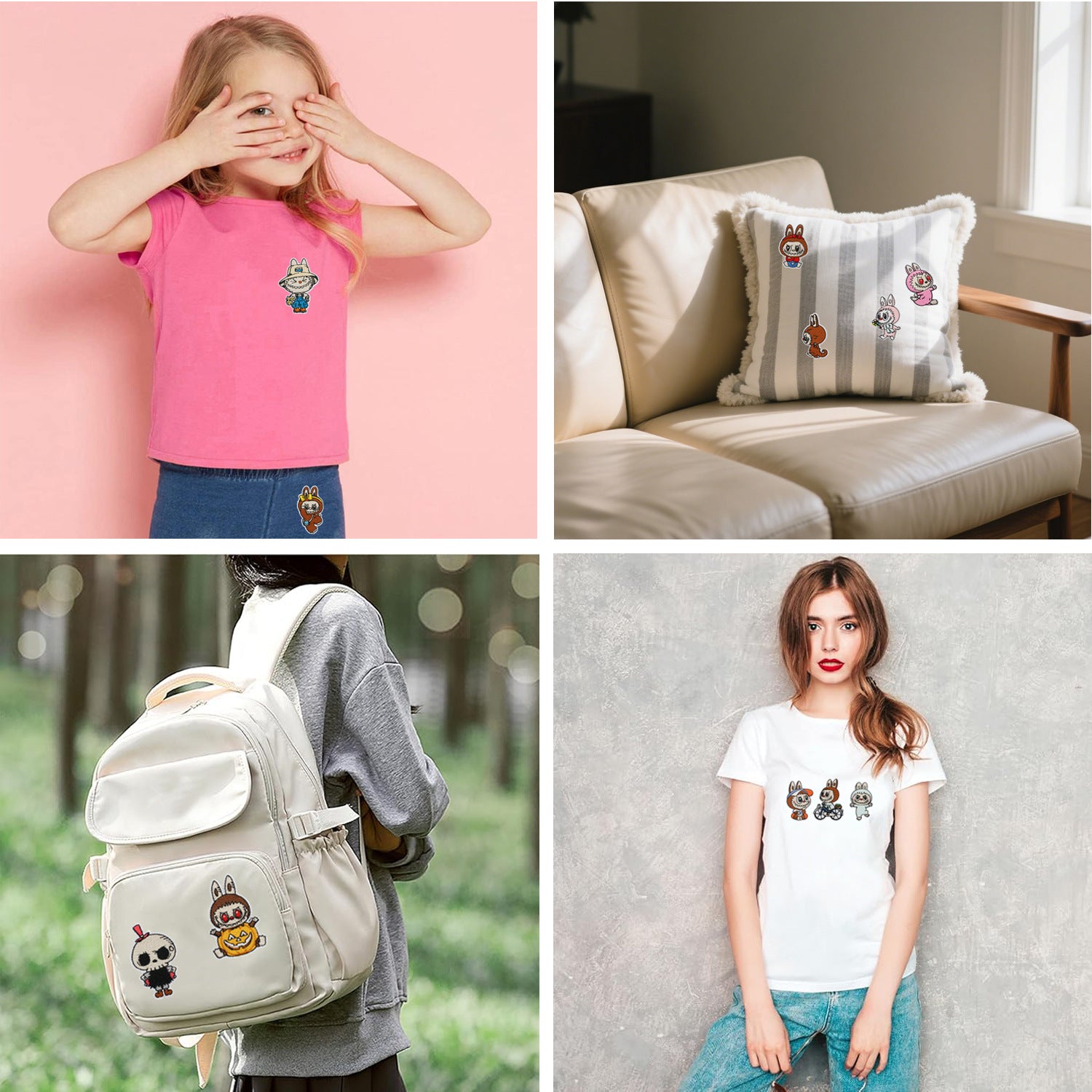 Wholesale Cartoon character embroidered fabric patches OLY Exclusive