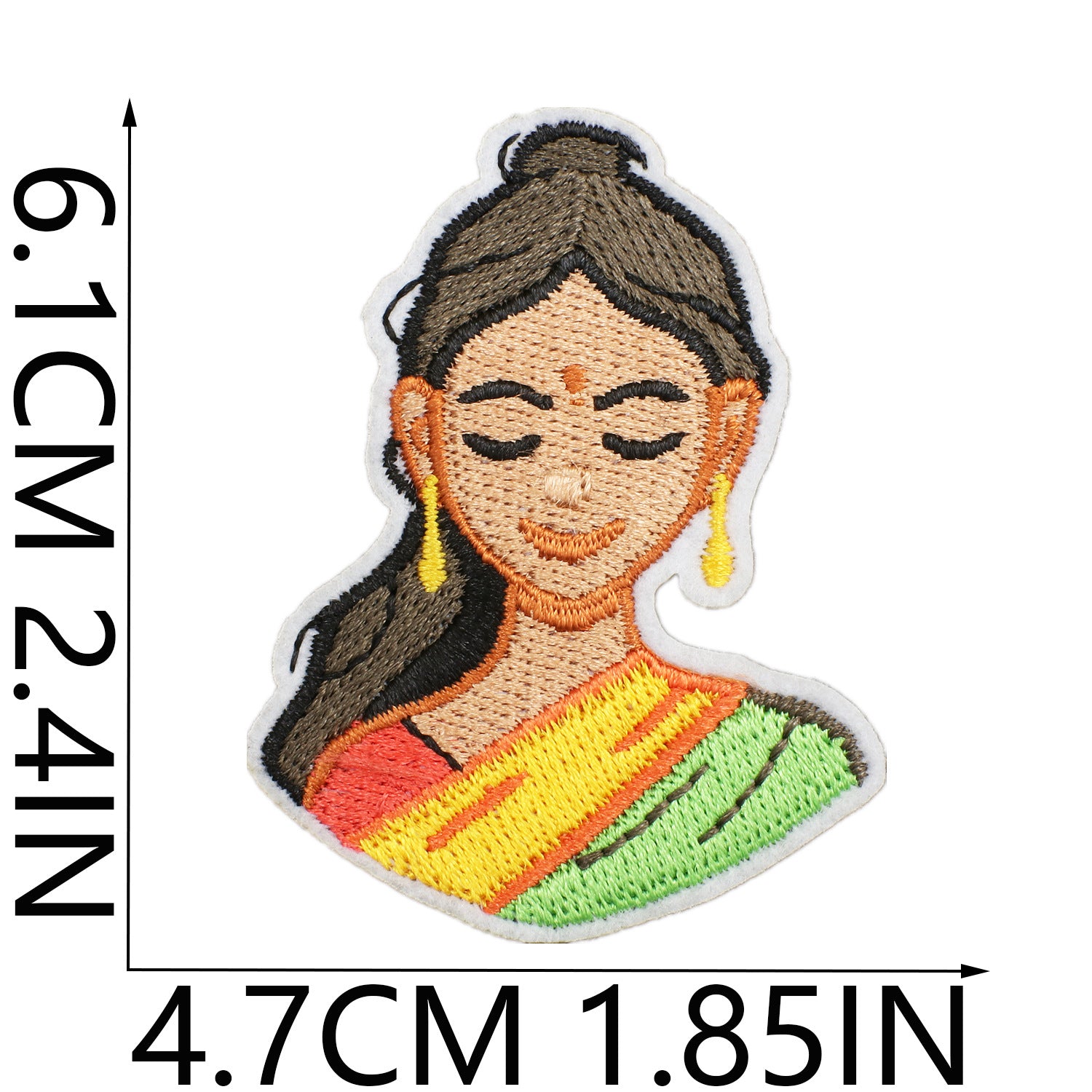 Wholesale Polyester Thread Embroidered Patch Indian Diwali Elephant And Cobra Design Decorative Clothing Craft Supply