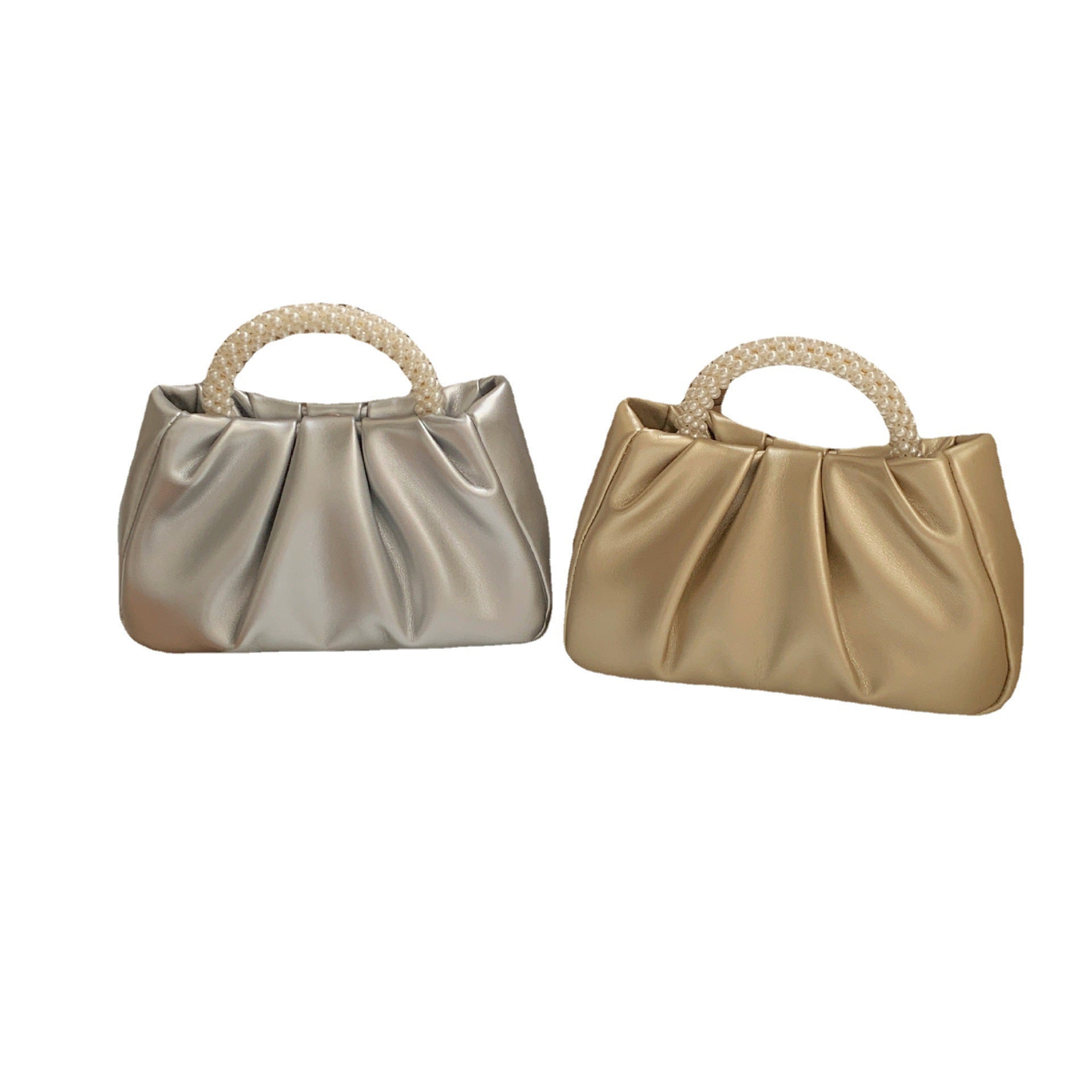 Wholesale Pleated Pearl Handbag Cloud Bag
