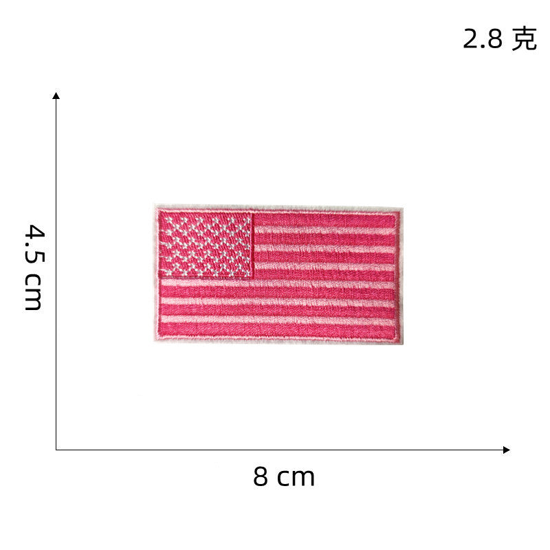 Wholesale Pink Heart Butterfly Embroidered Patch
