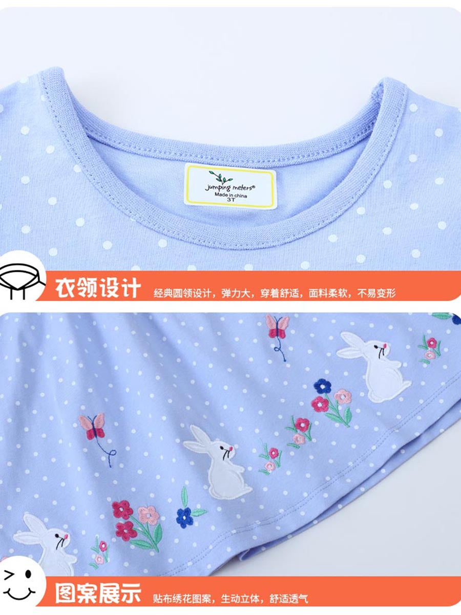 Wholesale Cotton Girls Embroidered Princess Dress European American Chic Short Sleeve Casual Summer Outfit For Little Girls