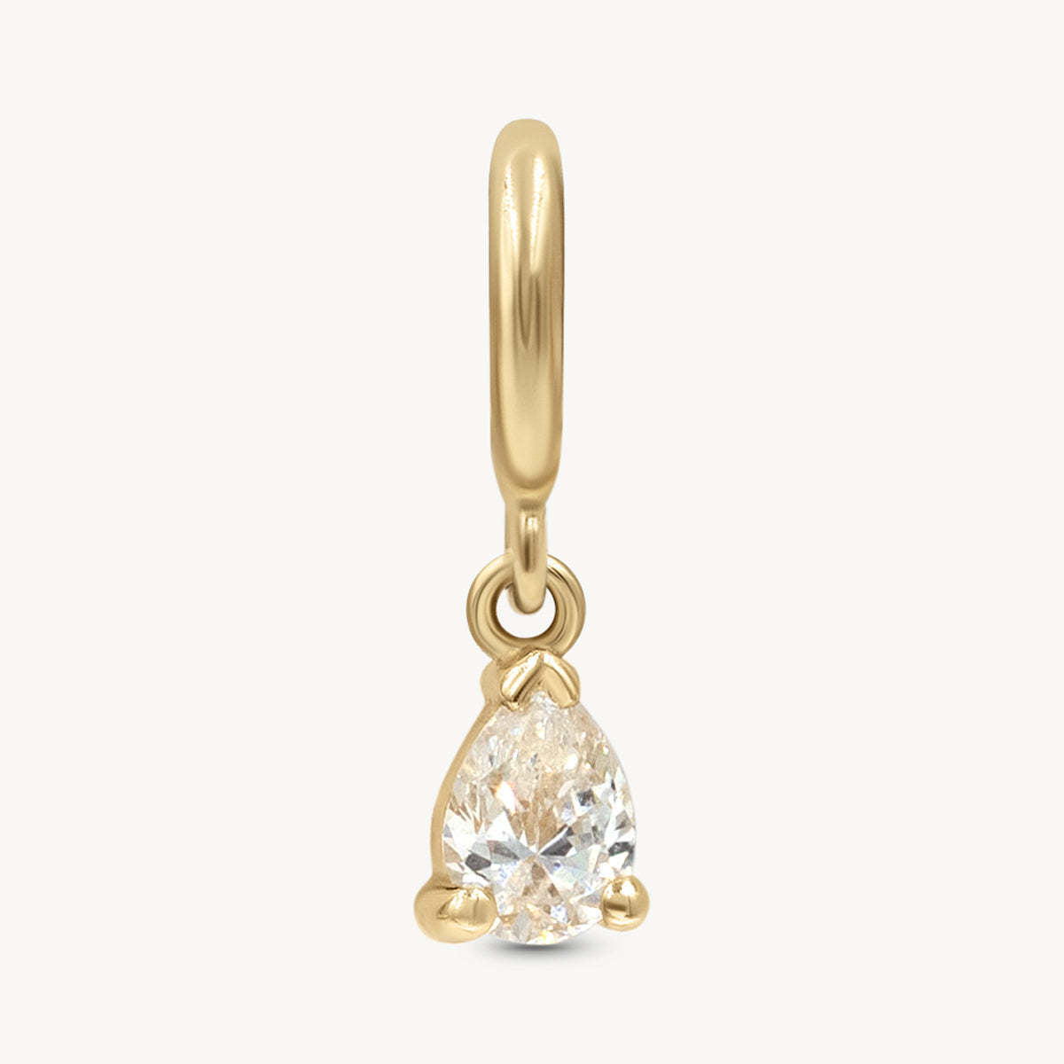Wholesale Classic Birthstone Pendant 18K Gold Plated Geometric DIY Jewelry Charm Fashion Accessory For Women Gift Boutique Resale