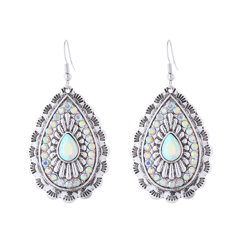 Wholesale Vintage Alloy Diamond Earrings