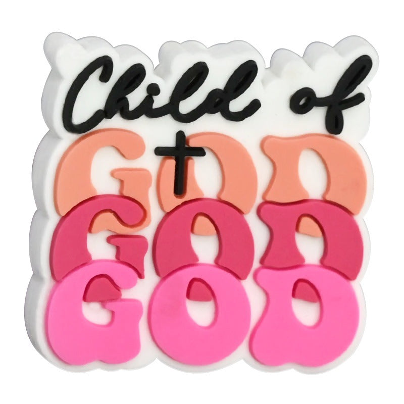 Wholesale Random 100pcs phrase cartoon cross Focal Beads