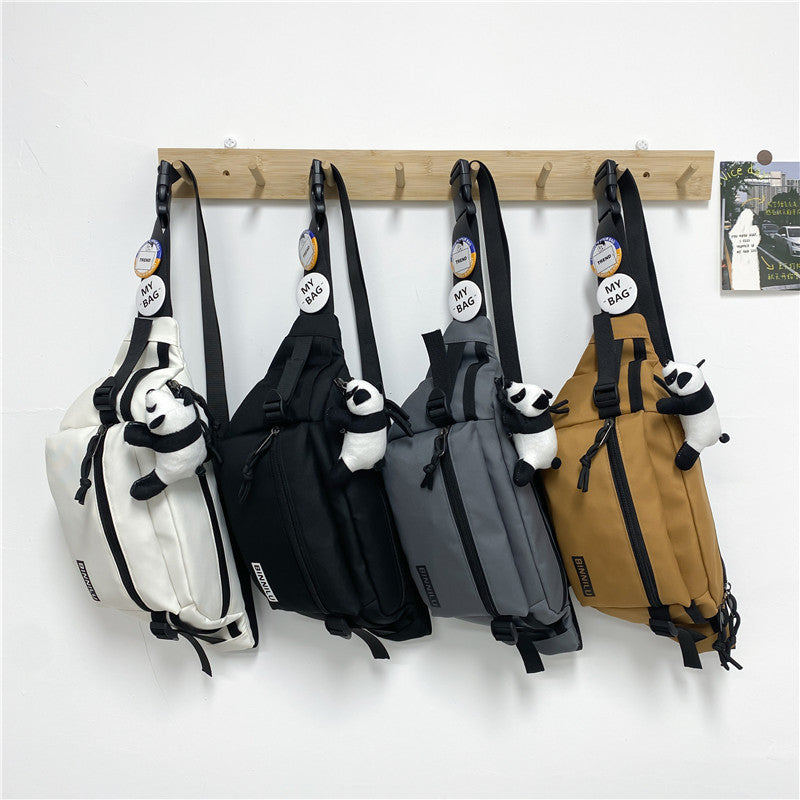 Wholesale Simple chest bag sports student women's single shoulder bag versatile crossbody bag casual waist bag