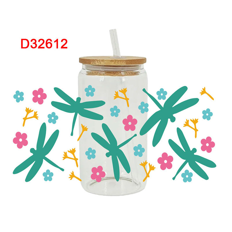 Wholesale Colorful cute animals 16oz Cup UV DTF Wraps