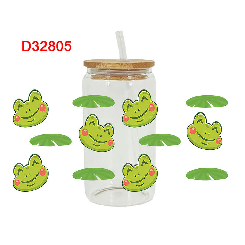 Wholesale Crystal Sticker 16oz Cup UV DTF Wraps 16oz Cup UV DTF Wraps