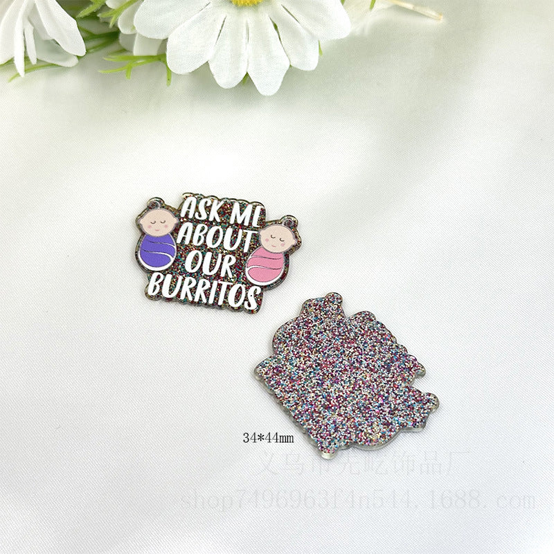 Wholesale 50pcs Loose Powder Cartoon Medical Series Acrylic DIY Patch Accessories