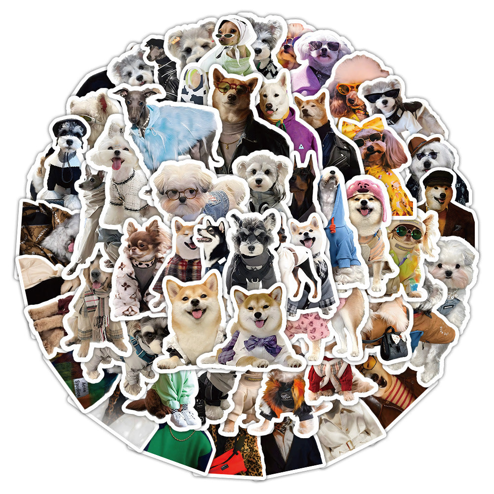 Wholesale 100 Cartoon Cute Kittens and Puppies Waterproof Vinyl Stickers