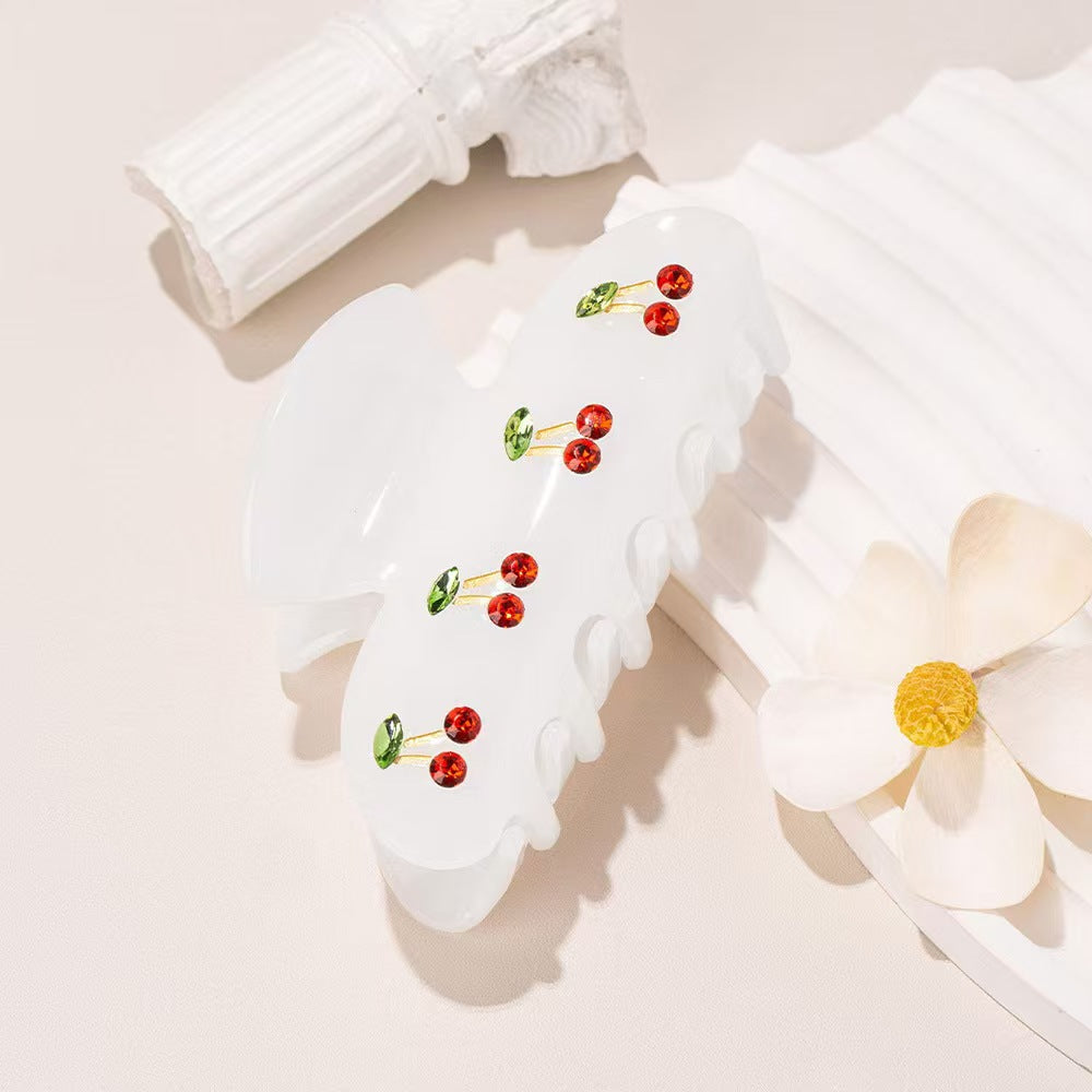 Wholesale colored diamond butterfly clip shark clip hair accessories