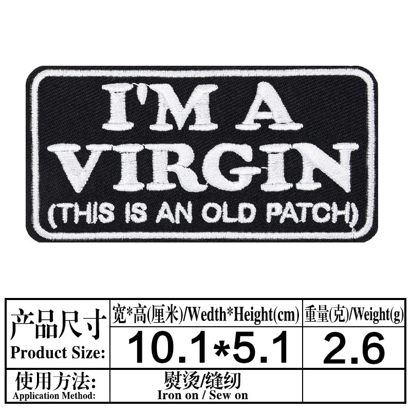 Wholesale English entry humorous letter cartoon embroidery DIY Patches