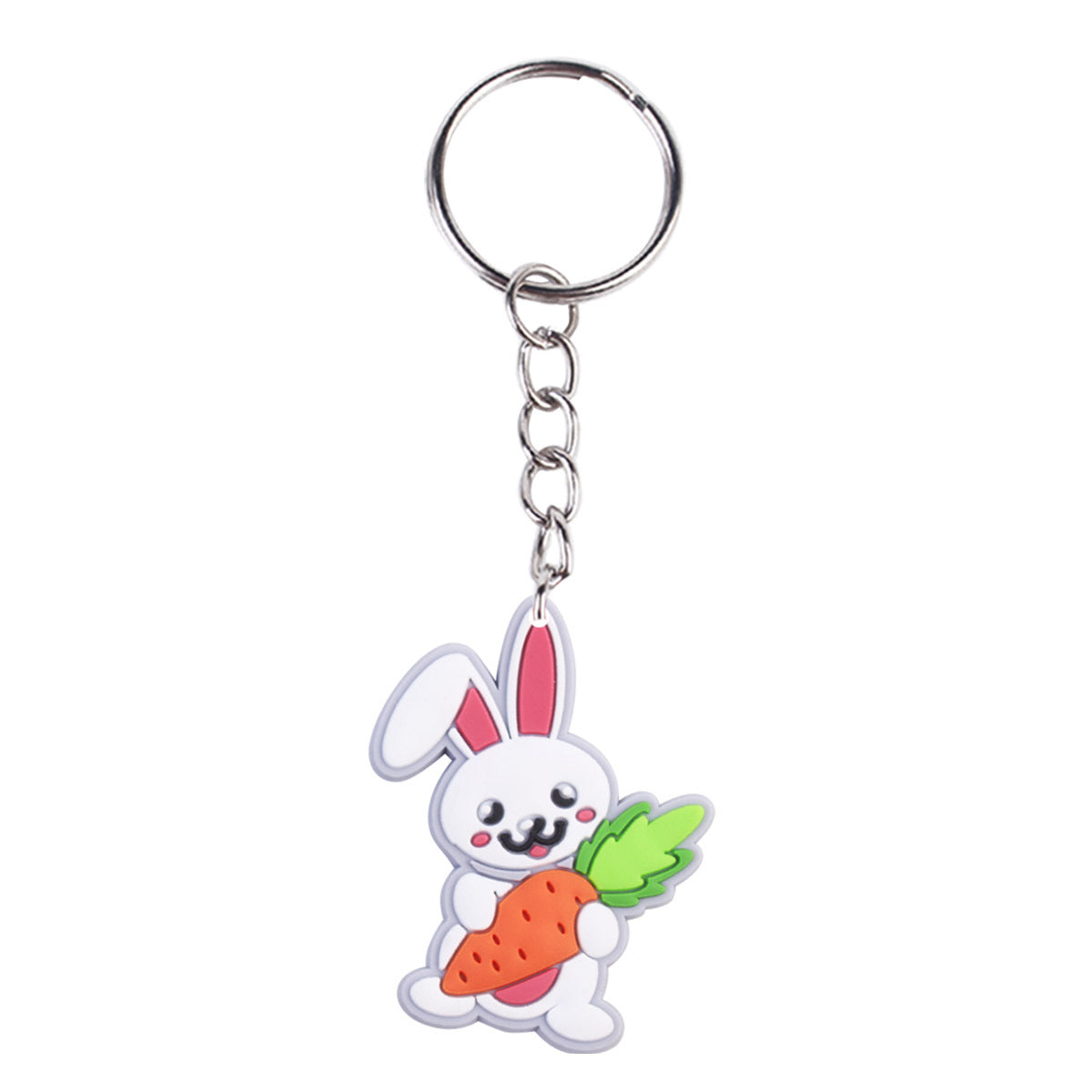 Wholesale 10pcs Easter Egg Pvc Keychain