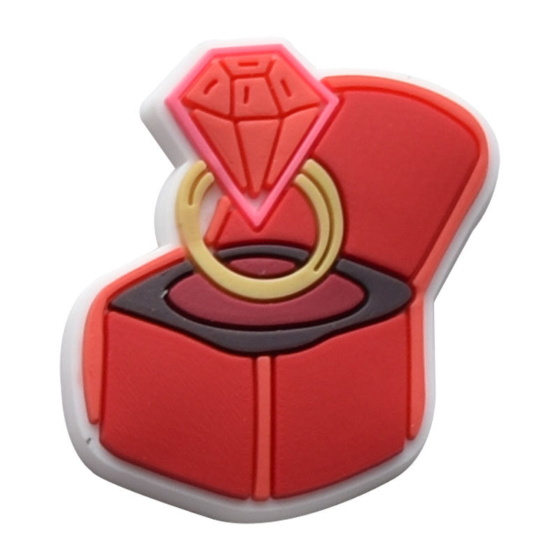 Wholesale Random 100pcs Red Valentine' s Day Series Croc Charms