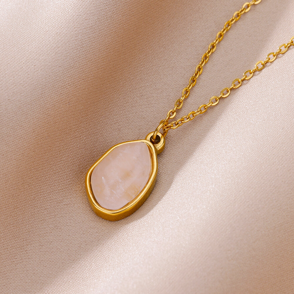 Wholesale irregular geometric pendant necklace stainless steel gold pendant