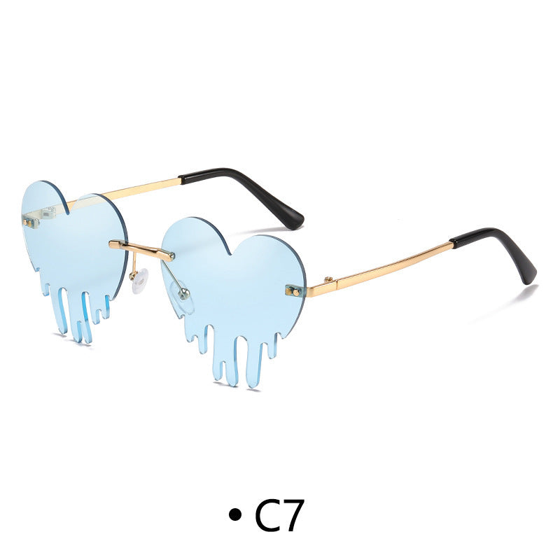 Wholesale 028 New Fashion Personalized Sunglasses Colorful Ocean Lens Sunglasses for Men and Women