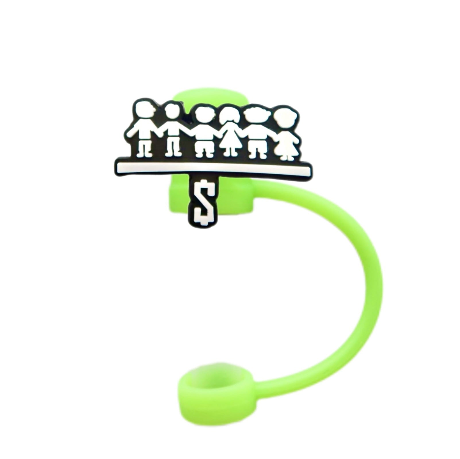 Wholesale 10pcs Cartoon Creative Silicone Dustproof and Spillproof Straw Cover