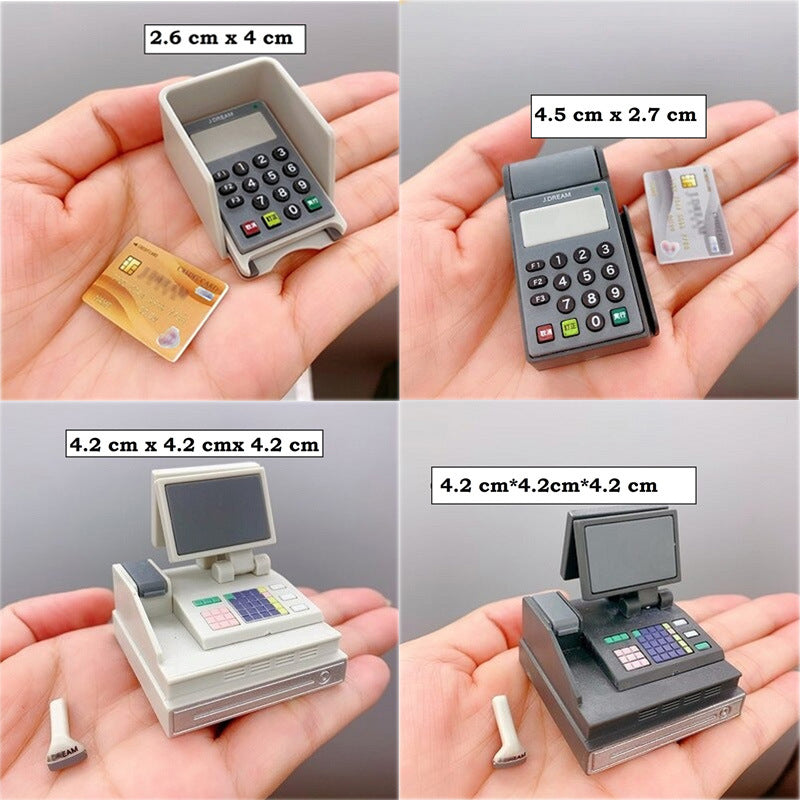 Wholesale Miniature cash register supermarket scene model Doll Accessories