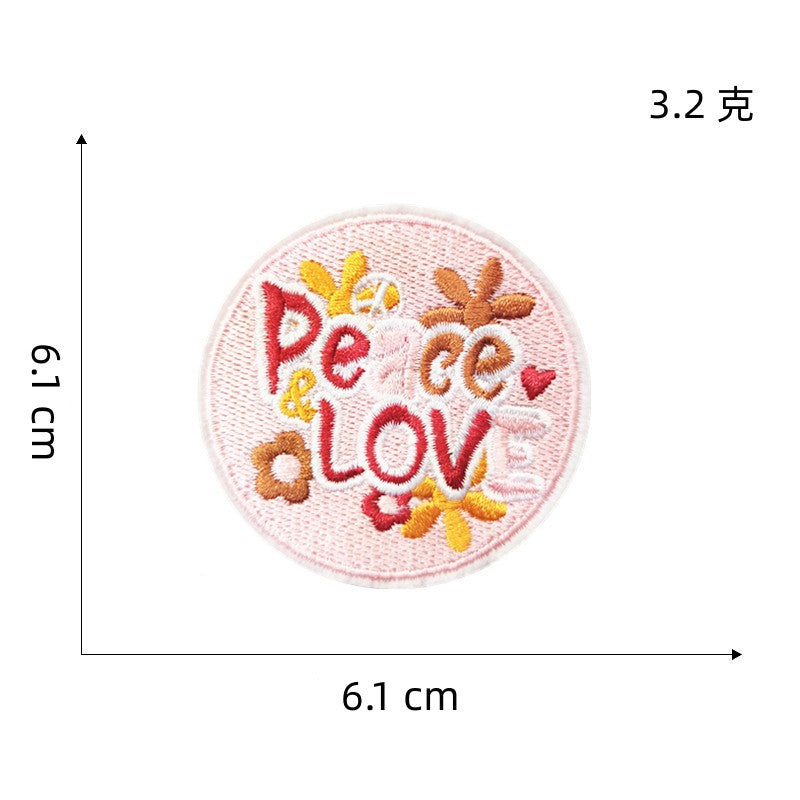 Wholesale Embroidered Butterfly Cartoon Floral Iron On Patch For Hat Decorative Fashion Accessory