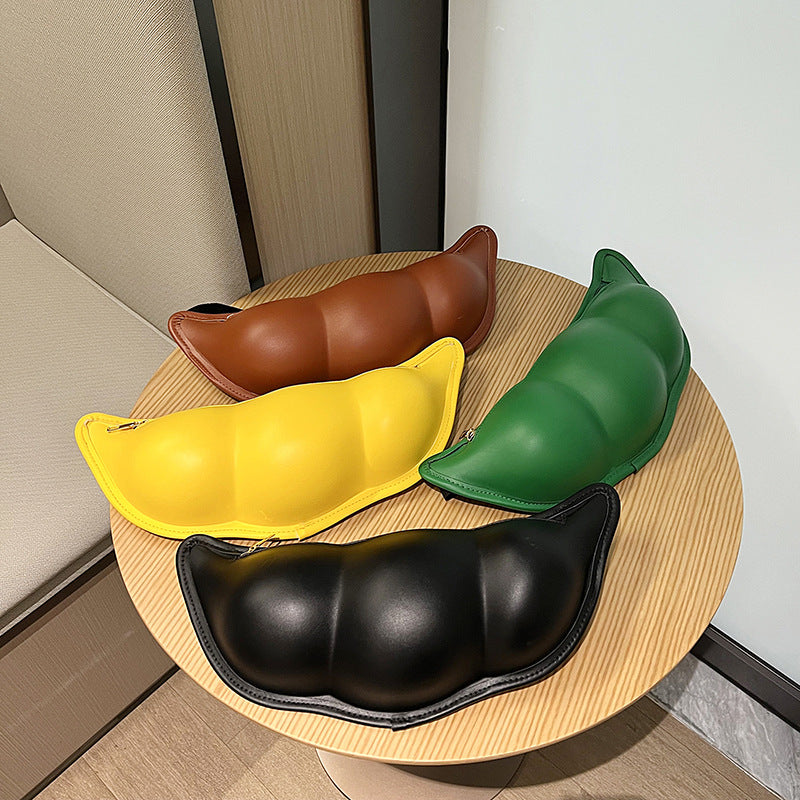 Wholesale Funny Bean Bag Shoulder Bag PU Water Resistant Messenger Bag