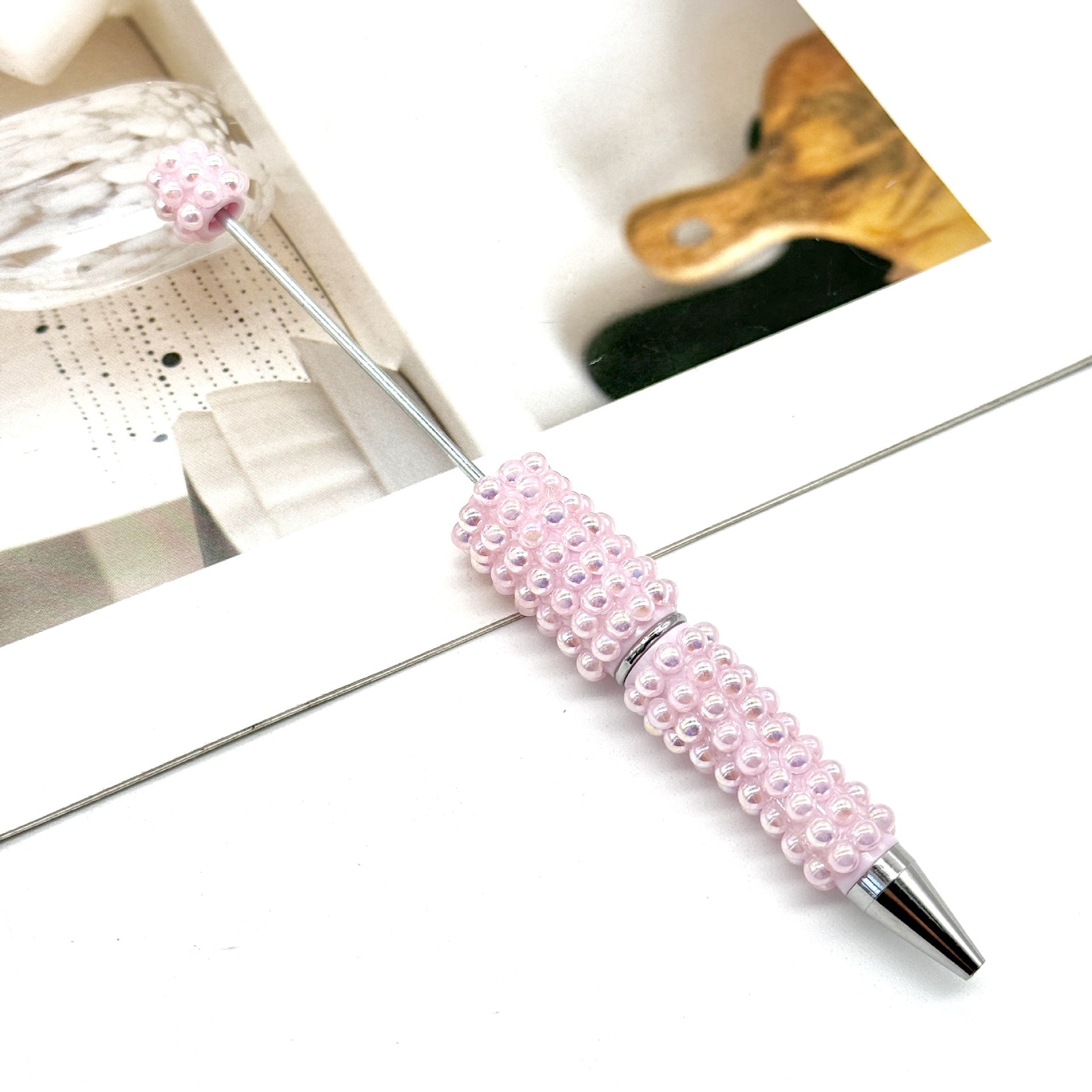 Wholesale DIY Pearl Full Diamond Beading Pen Full Coverage Pen Cap Pearl Heavy Industry