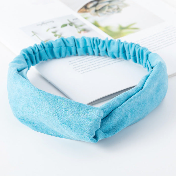 Wholesale Knitted Headband Face Wash Hair Band Solid Color Elastic Hair Band Yoga Sports Hair Band Headband Women