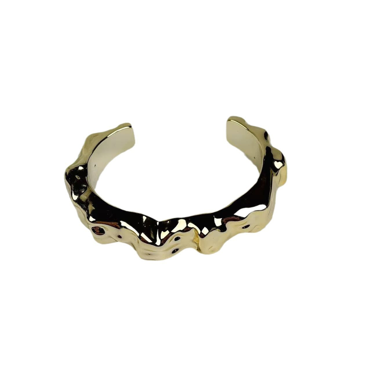 Wholesale Irregular Wave Shape Acrylic Opening Bracelet Explosion Personalized Ladies Bracelet