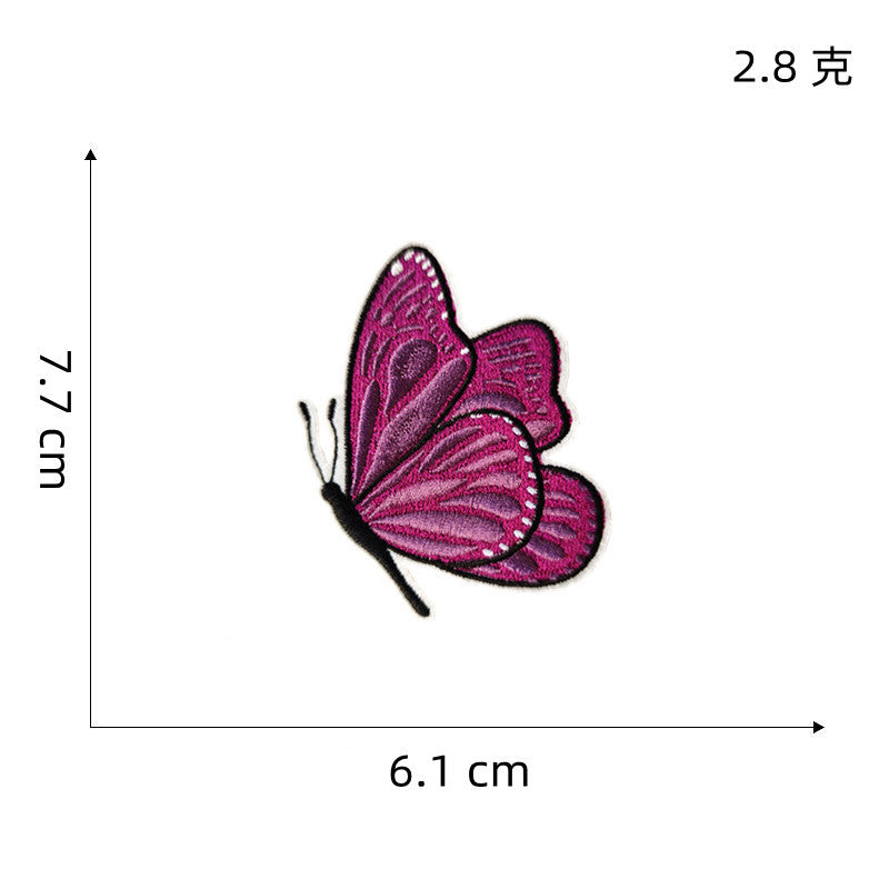 Wholesale Pink Love Butterfly Embroidery DIY Patches