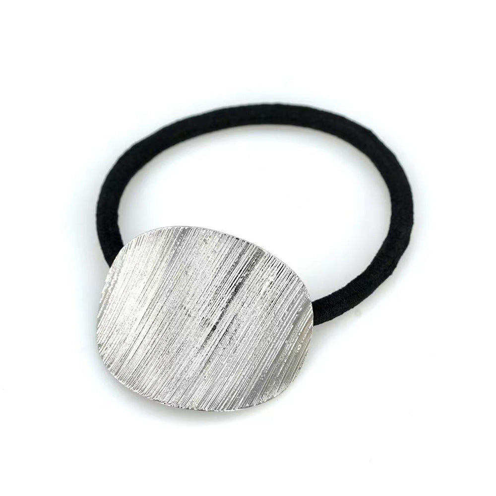 Wholesale pearl headdress metal hair rope hair accessories niche hair rope