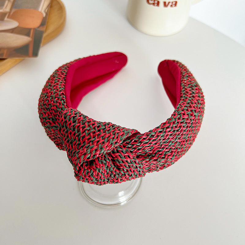 Wholesale Bohemian Autumn and Winter High Skull Knotted Headband