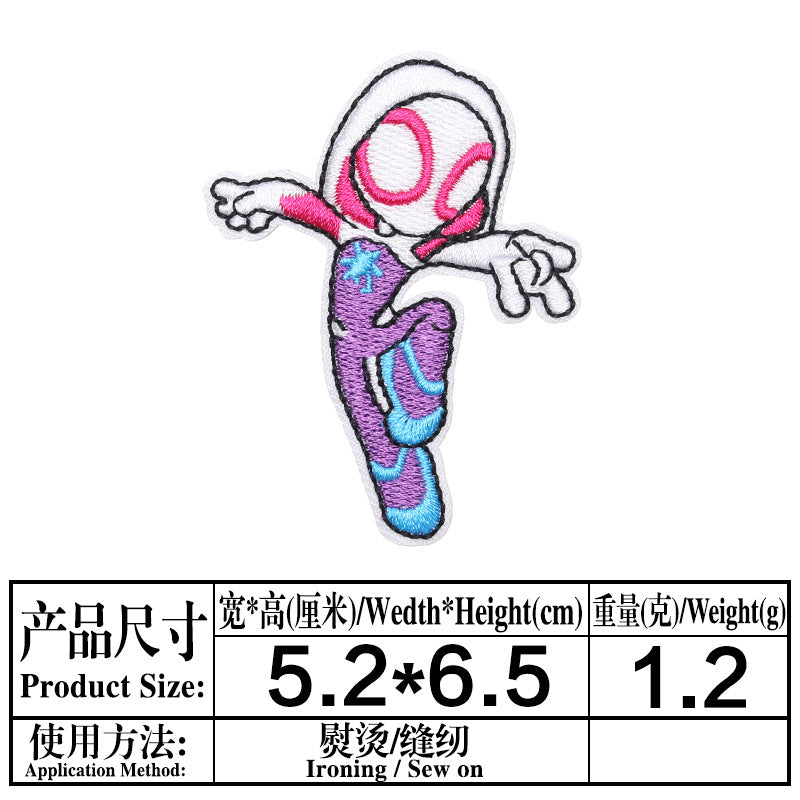 Wholesale Cartoon Embroidered Patches Set 20 Styles Twill Applique For Clothing Coat Bag Decor Boutique Resale Accessory OLY Exclusive