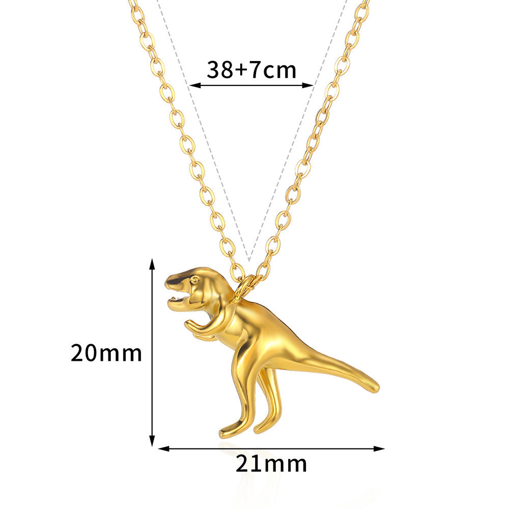 Wholesale Dinosaur Series Pendant Necklace Personalized Stainless Steel Pendant