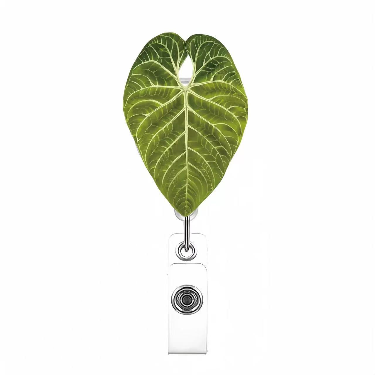 Wholesale Colorful leaves Badge Reels
