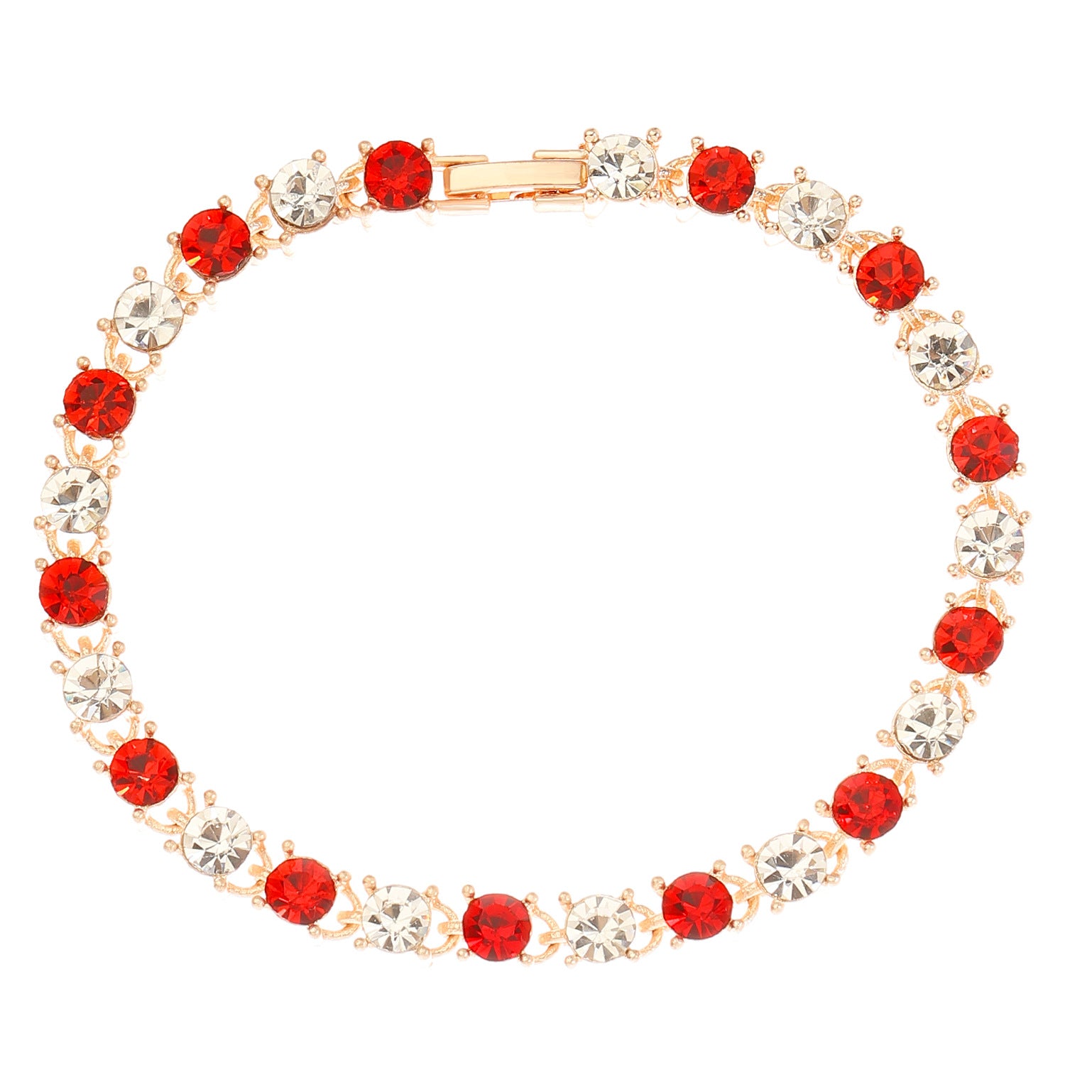 Wholesale Elegant Handmade Braided Leather Bracelet Rhinestone Inlaid Flower Pattern Ideal Gift For Women