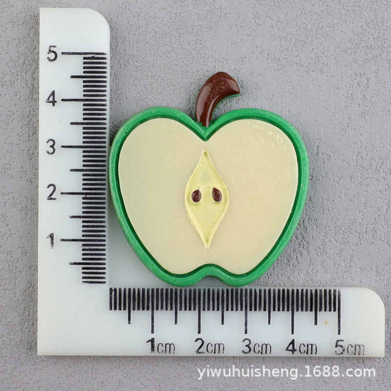 Wholesale 50pcs DIY Watermelon Strawberry Pineapple Fruit Homemade Cream Glue Resin Hole Shoe Patch FlatBack