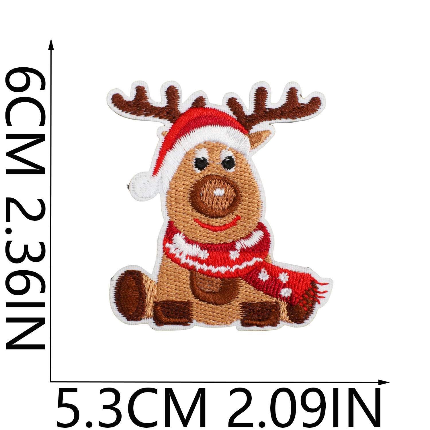 Wholesale Christmas Embroidered Patch Set Polyester Iron On Appliques Santa Snowman Polar Bear For Stylish Clothing DIY