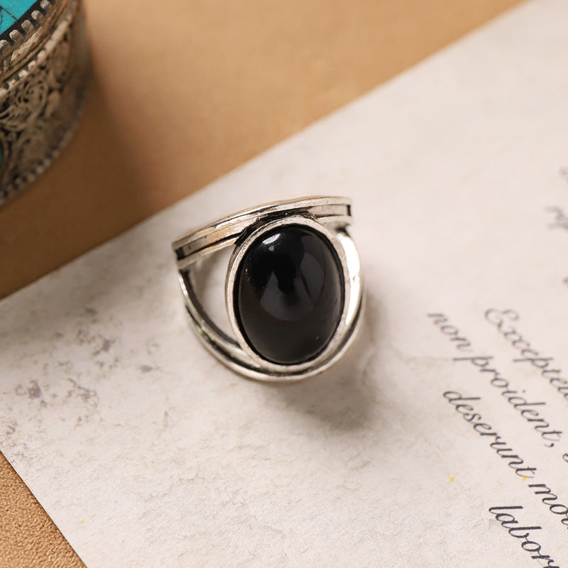 Wholesale Vintage ethnic style carved Bohemian open ring