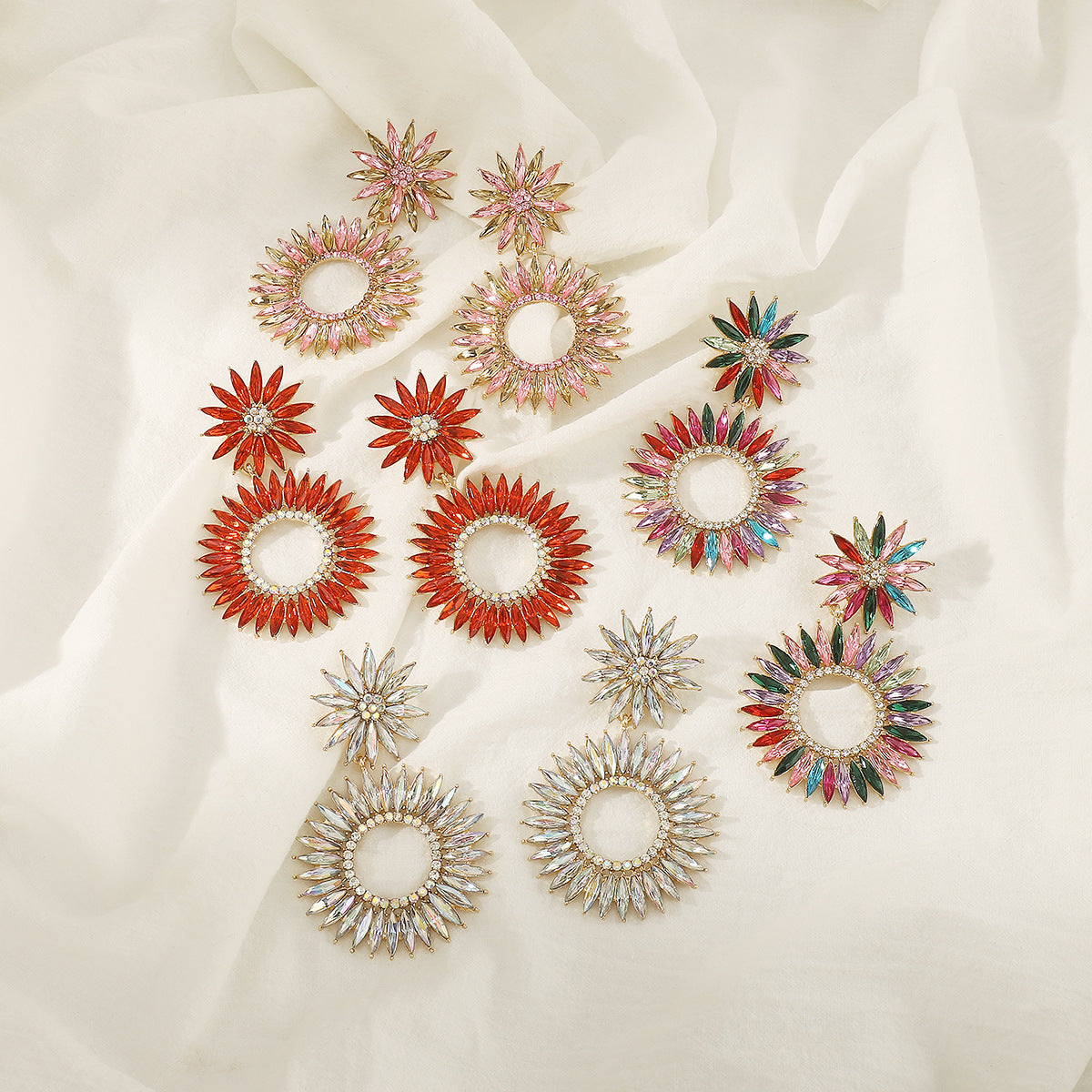 Wholesale Super Sparkling Diamond Earrings